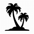 ilustración de silueta de palmera. 6824682 Vector en Vecteezy
