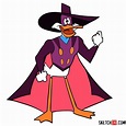How to draw Drake Mallard is a step-by-step guide dedicated to Darkwing ...