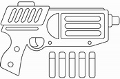 Nerf Gun coloring page | Free Printable Coloring Pages