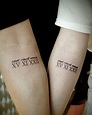 Tatuagens com numerais romanos - Amo Tatuagem