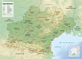 Carte de l'Occitanie - Occitanie carte des villes, départements ...