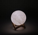 Himalayan Glow 3D Printed Moon Lamp with Stand - 6 inches, Dimmable ...