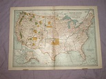 Map of United States of America, 1903.