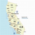 Map Of California Area Codes - World Map