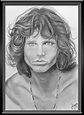 Retratos realistas y dibujos: Retrato realista de Jim Morrison - dibujo ...