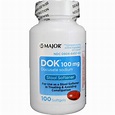 Major Docusate Sodium 100 mg Softgels 100/btl - Walmart.com - Walmart.com