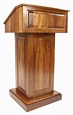 Solid Wood Podium | Walnut Church Lectern