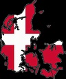 Denmark Flag Map • Mapsof.net