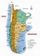 Map of Argentina and Chile | Southwind Adventures