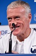 Didier Deschamps (sélectionneur de l'équipe de France) en conférence de ...