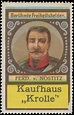 Reklamemarke August Ludwig Ferdinand Graf von Nostitz-Rieneck ...