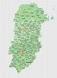 Municipios de Palencia mapa vectorial illustrator eps de