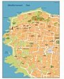 Beirut vector map. EPS Illustrator Vector Maps of Asia Cities. Eps ...