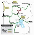 Map Of Yellowstone National Park Entrances - Topographic Map World