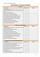 Equipment Inspection Sheet Template