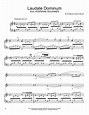 Wolfgang Amadeus Mozart - Laudate Dominum sheet music