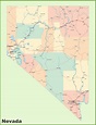 Road map of Nevada with cities - Ontheworldmap.com