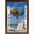 Mainstays 24x36 Wide Walnut Poster and Picture Frame - Walmart.com