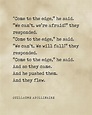 Come to the edge - Guillaume Apollinaire Poem - Literature - Typewriter ...