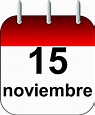 Que se celebra el 15 de noviembre - Calendario