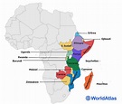 East African Countries - WorldAtlas