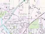 Idaho Falls Map, Idaho