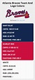 Atlanta Braves Team Colors | HEX, RGB, CMYK, PANTONE COLOR CODES OF ...