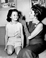 Rita Hayworth and daughter Yasmin - 1957 (on the set of "Pal Joey").