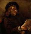 Titus Van Rijn, The Artists Son, Reading #1 Painting by Rembrandt Van ...