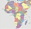 Mapa Político Da áfrica - EDULEARN