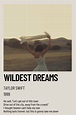 Wildest Dreams Taylor Swift Poster | Taylor swift posters, Vintage ...
