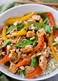 Szechuan-Style Chicken Stir Fry - The Chunky Chef