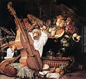 Vanitas Still-Life with Musical Instruments by Cornelis De Heem | Oil ...