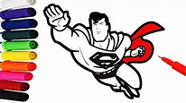 Top 103+ imagen dibujos para colorear superman - Viaterra.mx