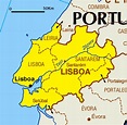 Kaart Portugal Vakantie: Kaart Lissabon – Vakantie Portugal Provincies