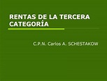 PPT - RENTAS DE LA TERCERA CATEGORÍA PowerPoint Presentation, free ...