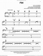 F64 sheet music for voice, piano or guitar (PDF)