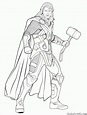 Disegni da colorare - Thor - Signore di fulmine