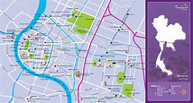 Bangkok Map Tourist Attractions - ToursMaps.com
