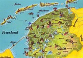 Friesland postal card | Map, Friesland, Netherlands