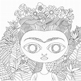 10+ Dibujos Frida Kahlo Para Colorear