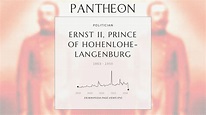 Ernst II, Prince of Hohenlohe-Langenburg Biography - Prince of ...