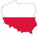 Grande bandera mapa de Polonia | Polonia | Europa | Mapas del Mundo