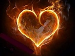 Corazon de fuego | Fire heart, Heart wallpaper, Fire art