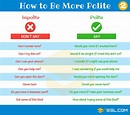 How to Be Polite: Useful Phrases for Speaking Polite English ...