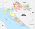 Mapa da Croácia - Europa Destinos