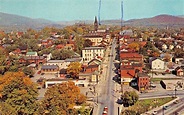 Hollidaysburg Pennsylvania~Allegheny St-View UP Town Aerial Postcard ...