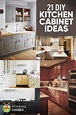 21 DIY Kitchen Cabinets Ideas & Plans That Are Easy & Cheap to Build