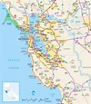 Tourist Map of San Francisco Bay Area - Ontheworldmap.com