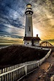 ~~ Pigeon Point Lighthouse • Sonnenuntergang, Pescadero, Kalifornien ...